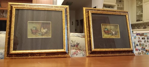 Coppia quadri firmati