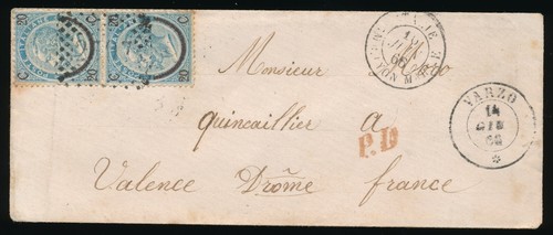 1866 storia postale coppia - storia,