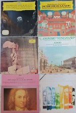 LOTTO 6LP CLASSICA:BACH, OUVERTURES, SINFONIE, ANONIMO VENEZIANO,SCHEHERAZADE...