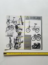 Di Blasi bicicletta pieghevole R 20 anni 70 depliant originale  