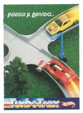 HOT WHEELS TURBO TRAX MATTEL CATALOGO ANNI '80 GIOCATTOLI MACCHININE PISTE