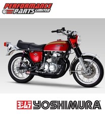 Impianto di scarico ciclone nero piegato a mano Yoshimura Honda CB750K Four 4 1972
