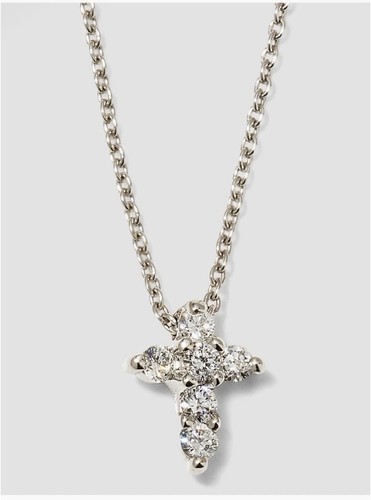Collana croce bianca - , roberto