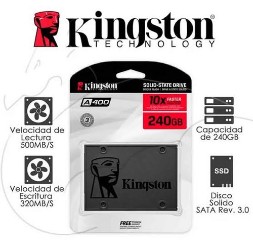 240 kingston ssd - gb, duro