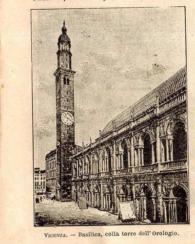 Stampa antica vicenza - vicenza, basilica