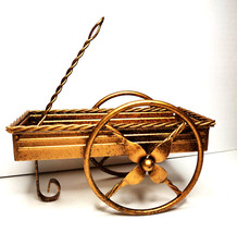 Carrello fioriera vintage