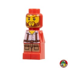 LEGO® Minifig 85863pb047 - Microfigure Ramses Return Adventurer Red