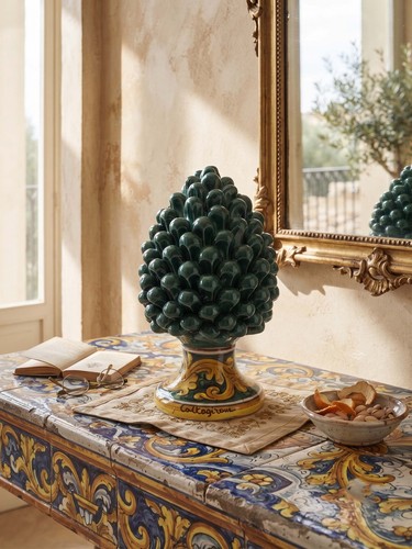 Pigna ceramica siciliana di - in,