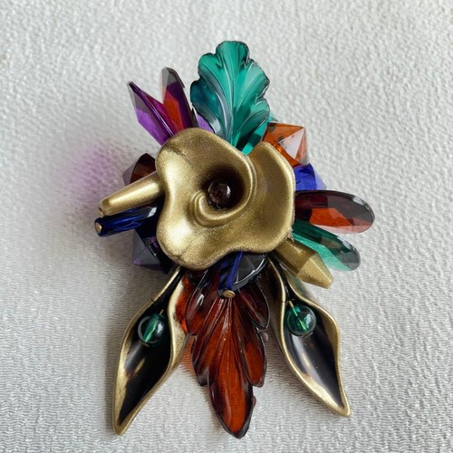 Spilla vintage con - , fiori
