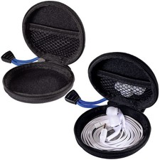 2x Hama custodia per cuffie case in-ear custodia protettiva custodia rigida conservazione