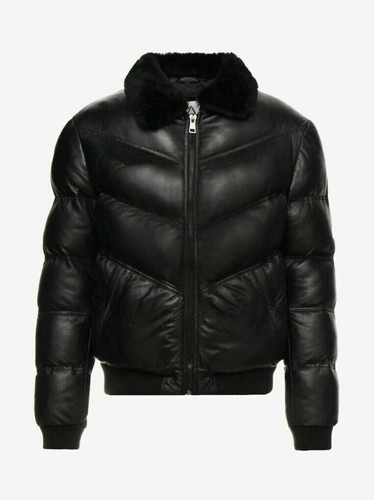 Giubbotto uomo pelle puffer