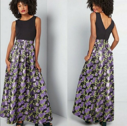 Maxi abito jacquard