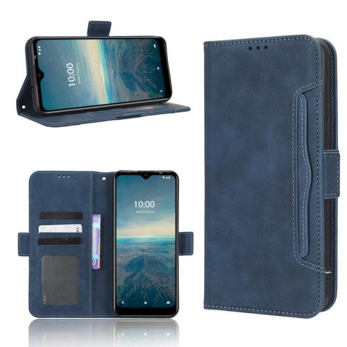Custodia pelle blu vodafone - pelle,
