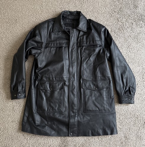 Giacca pelle nera serge - nera,