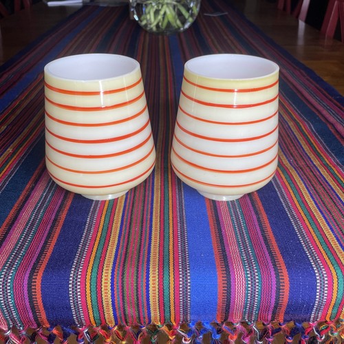 Vintage glass lamp shades - glass,