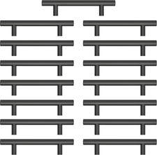 Maniglie per Mobili Da Cucina 15 Pezzi 96 Mm Maniglie Nere per Armadietti Vernic
