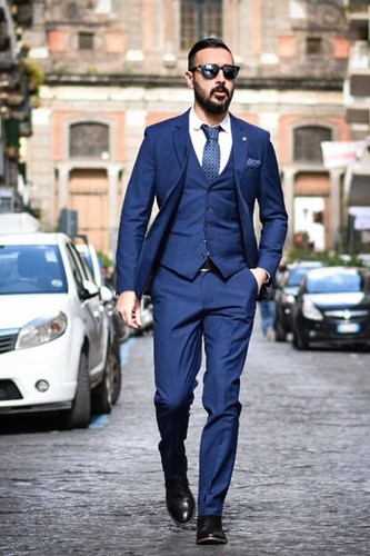 Completo uomo blu slim - completo,