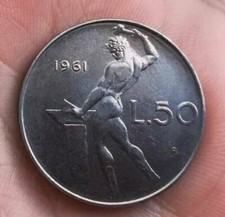 50 LIRE 1961 VULCANO ALTA