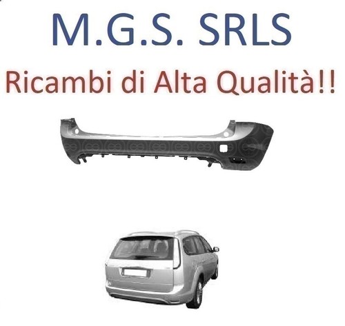 Paraurti posteriore con primer - con,