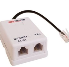 Filtro Telefonico ADSL RJ11 TELECOM Plus adattatore sdoppiatore splitter