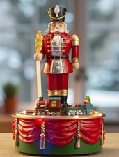 Carillon Natalizio SCHIACCIANOCI , con movimento e luci led