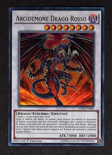 Arcidemone drago rosso ultra - rosso,