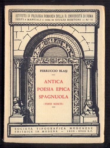 Antica poesia epica spagnuola