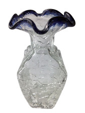 Vaso Vetro Craquelé Lavorato