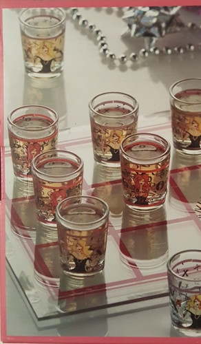 Tic tac toe shot glass - tac, ~