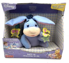 Batti le orecchie Ih Oh -Winnie pooh ELECTRONIC PLUSH FISHER PRICE#NOC JF