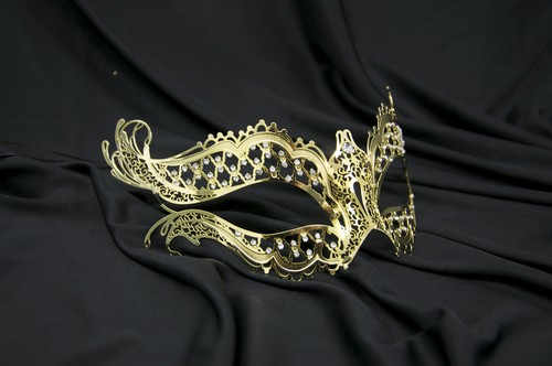 Maschera metallo filigrana - maschera,