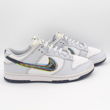 Nike Dunk Low Bianco/Blu Annerito-Volt Donna Taglia 10 (Uomo 8.5) DV6482-100