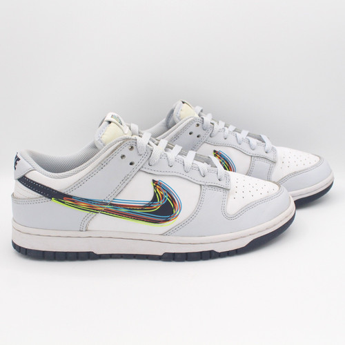 Nike dunk low bianco - nike, bianco/blu