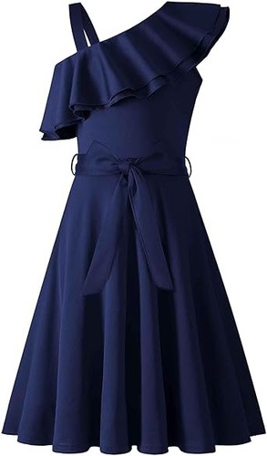 Girls one shoulder ruffle - girls,
