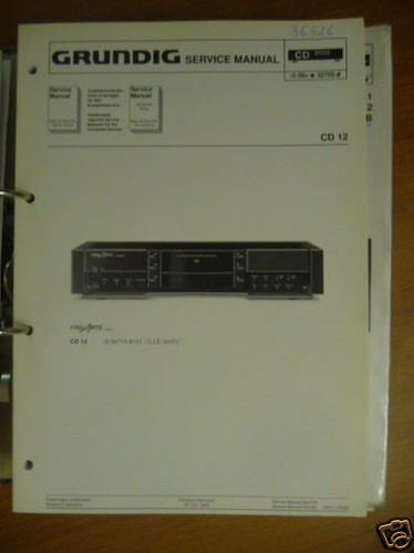 Manuale servizio grundig cd - manuale,