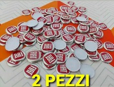 2 LOGO CHIAVE ROSSO STEMMA 15 MM TELECOMANDO PER FIAT PUNTO TIPO PANDA 500