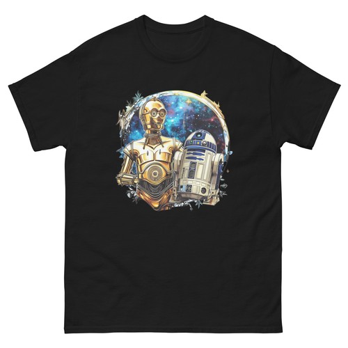 Maglietta c3po r2d2 star - maglietta,
