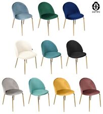 Sedia da pranzo imbottita in velluto mod. Nicole