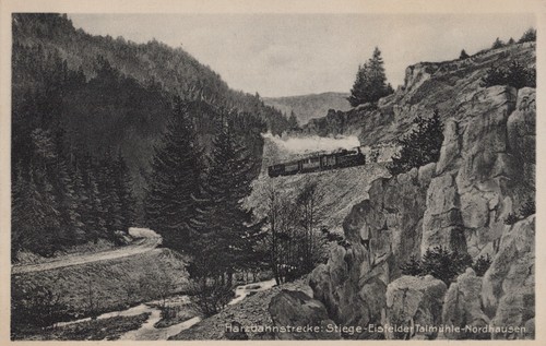 Cartolina linea ferroviaria - , in