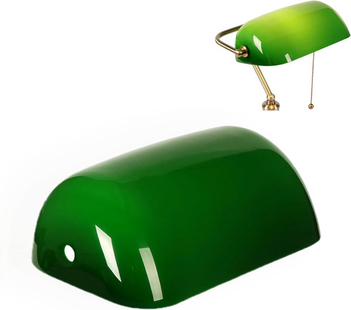 Verde paralume vetro ricambio - vetro,