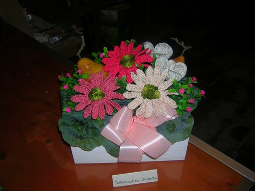 Composizione fiori realizzati