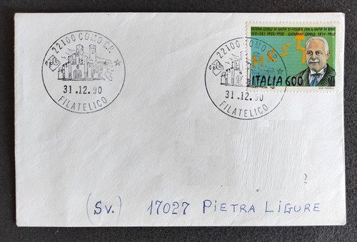 Lettera viaggiata como - viaggiata,