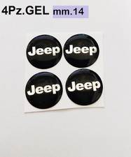 4 adesivi JEEP 14. mm stemma