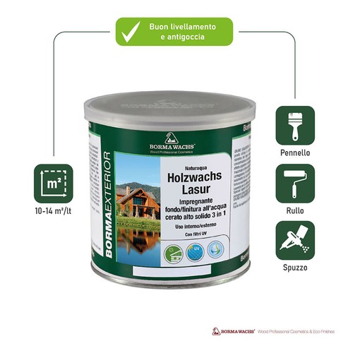 Naturaqua holzwachs lasur - naturaqua,