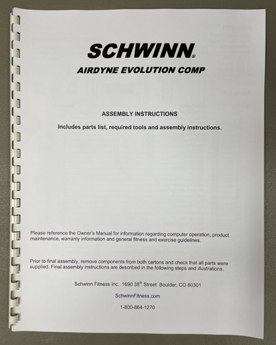 Schwinn airdyne evolution comp - evolution,