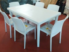 TAVOLO BOHEME 150 x 90   x 74  cm  GRANDSOLEIL + 6  SEDIE BOHEME