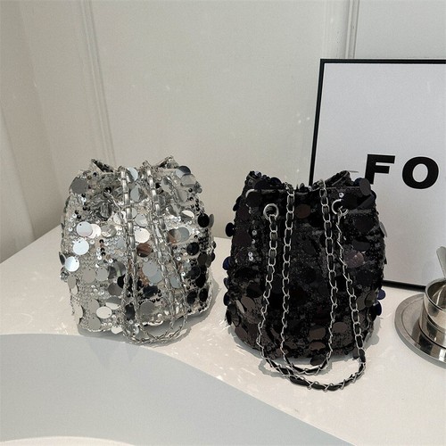 Borsa spalla con paillettes - borsa, a