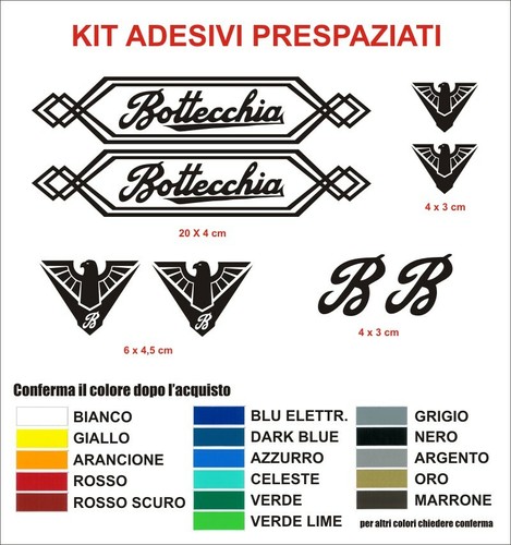 Kit adesivi bottecchia bici - bottecchia,