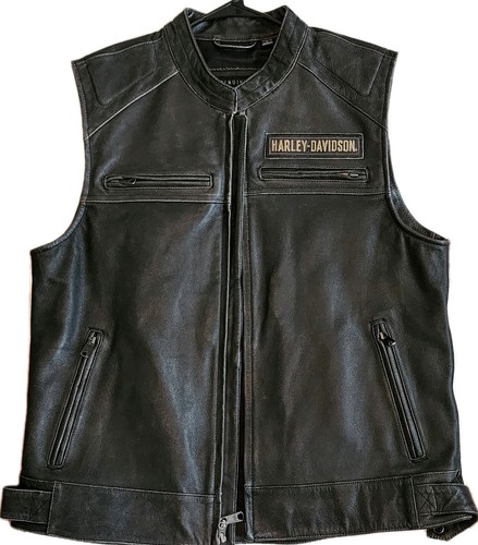 Gilet pelle harley davidson - gilet, in