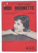 Spartito BETTY CURTIS Midi midinette - Bruhn 1961 ITA